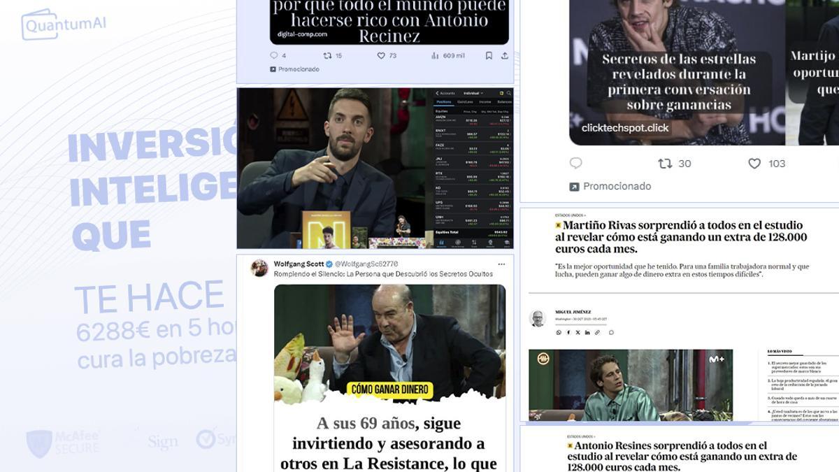 La CNMV expedienta a X por permitir los anuncios trampa con la imagen de David Broncano y Antonio Resines