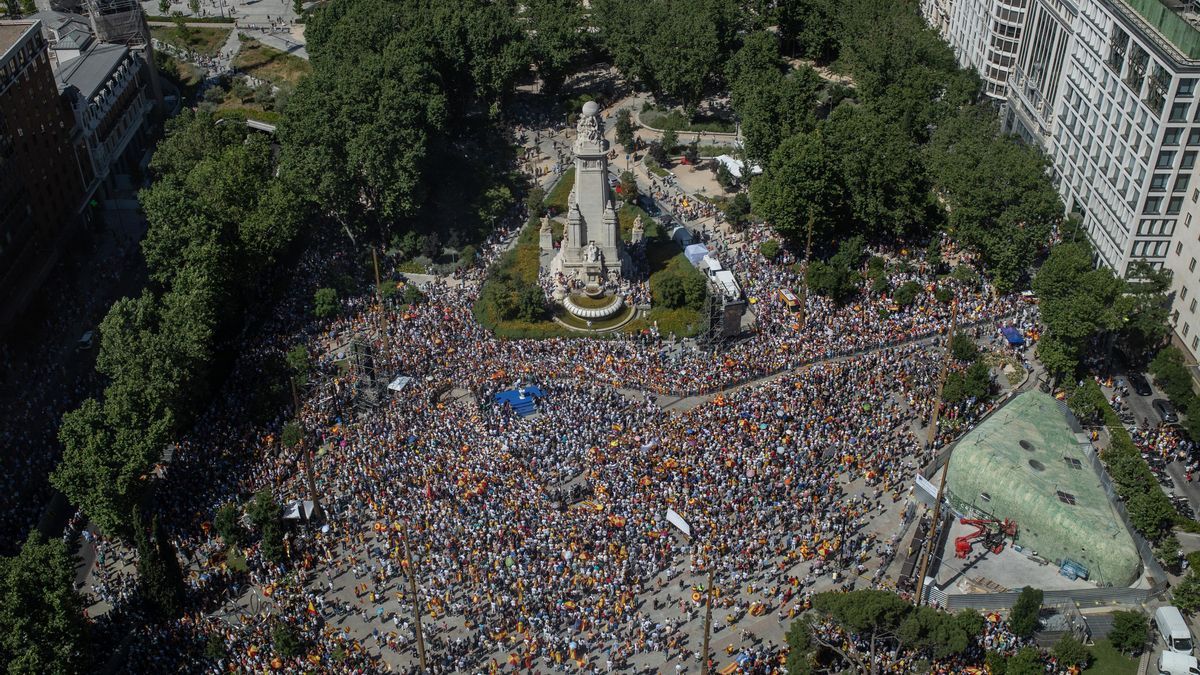 Las reacciones a la concentración del PP en Madrid: «Es un acto de desesperación política»